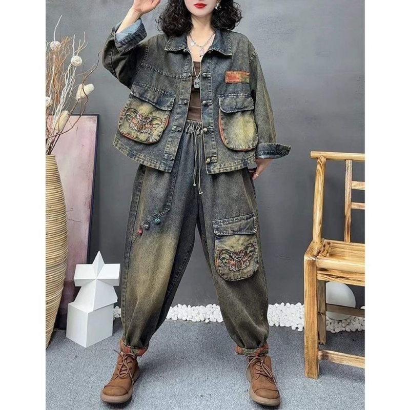 Retro Fashion Embroidered Cowb - огляд і ціна Vintage Fashion Jacket