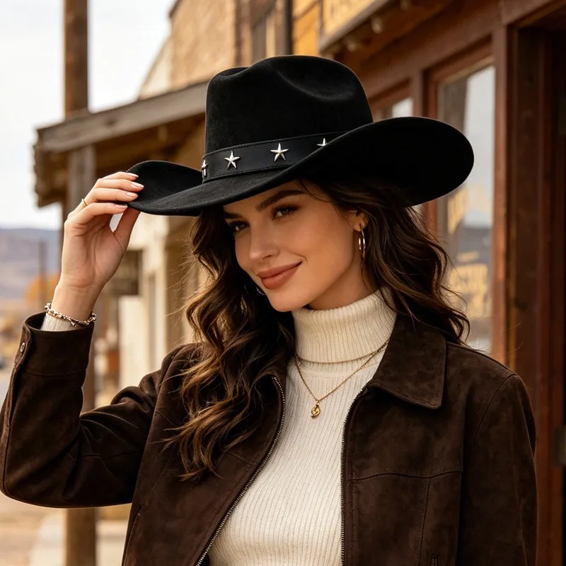 Women Hot Sale Wide Brim Cowbo - огляд і ціна Vintage Fashion Eu