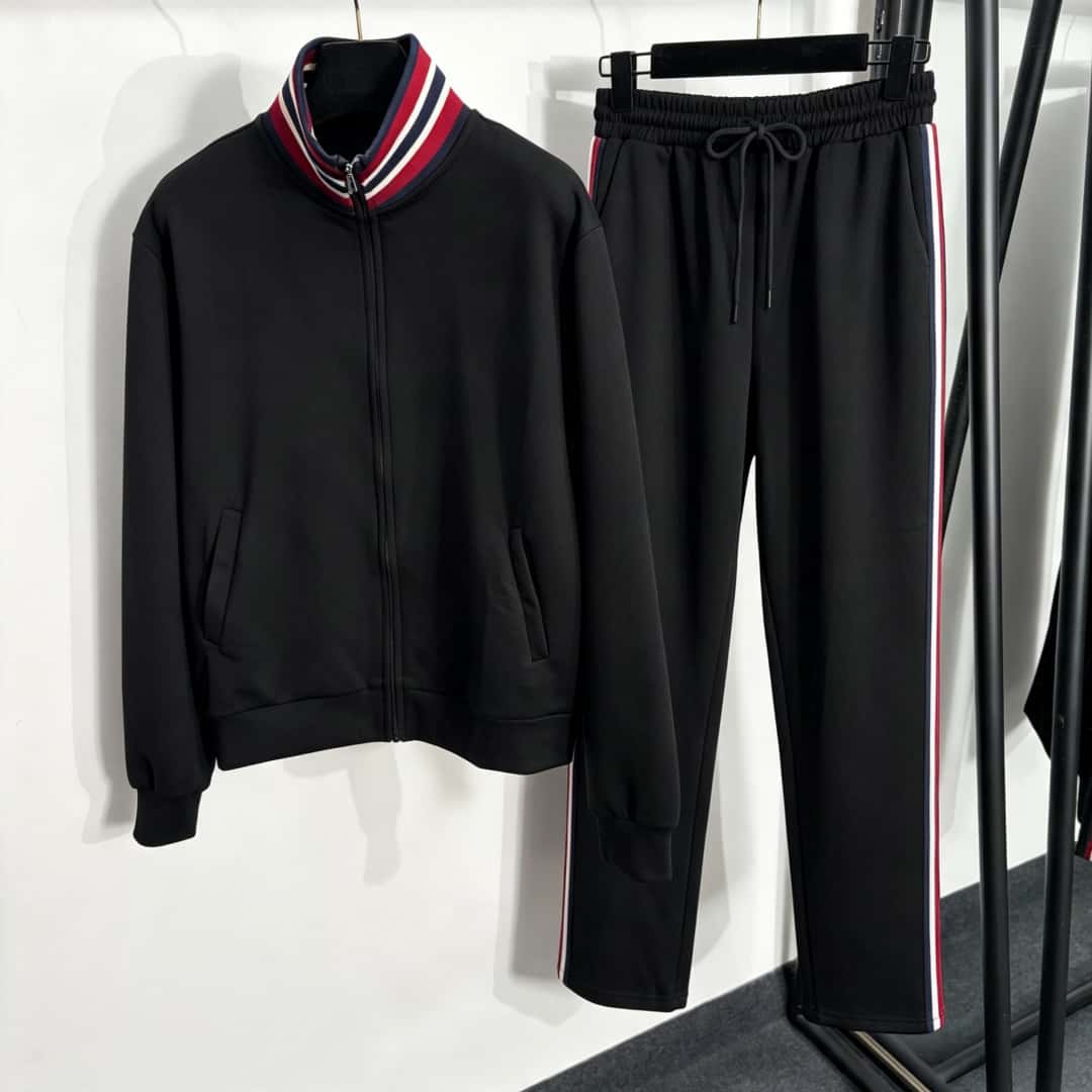 83-Striped Rib Collar Tracksui - огляд і ціна Vintage Fashion Jacket