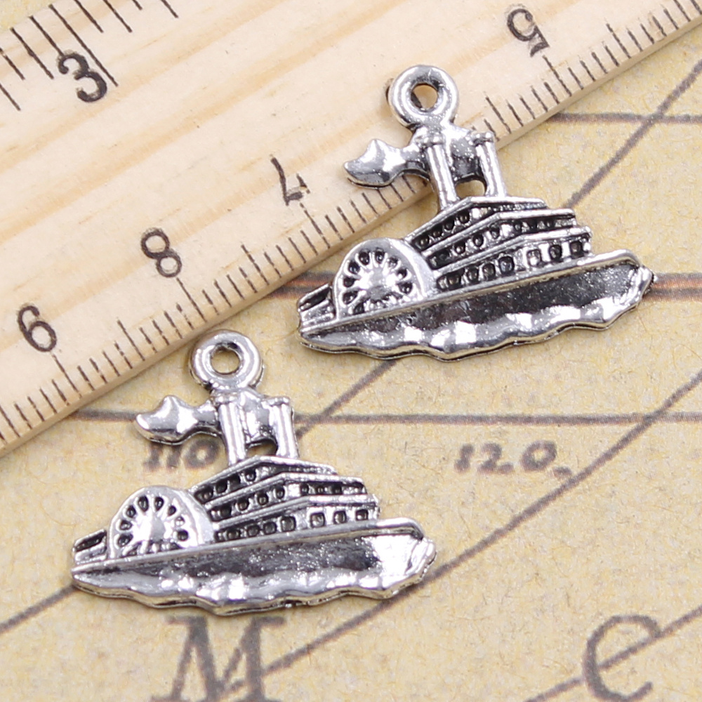 15pcs Charms Speedboat Yacht M - огляд і ціна Vintage Yacht Fashion