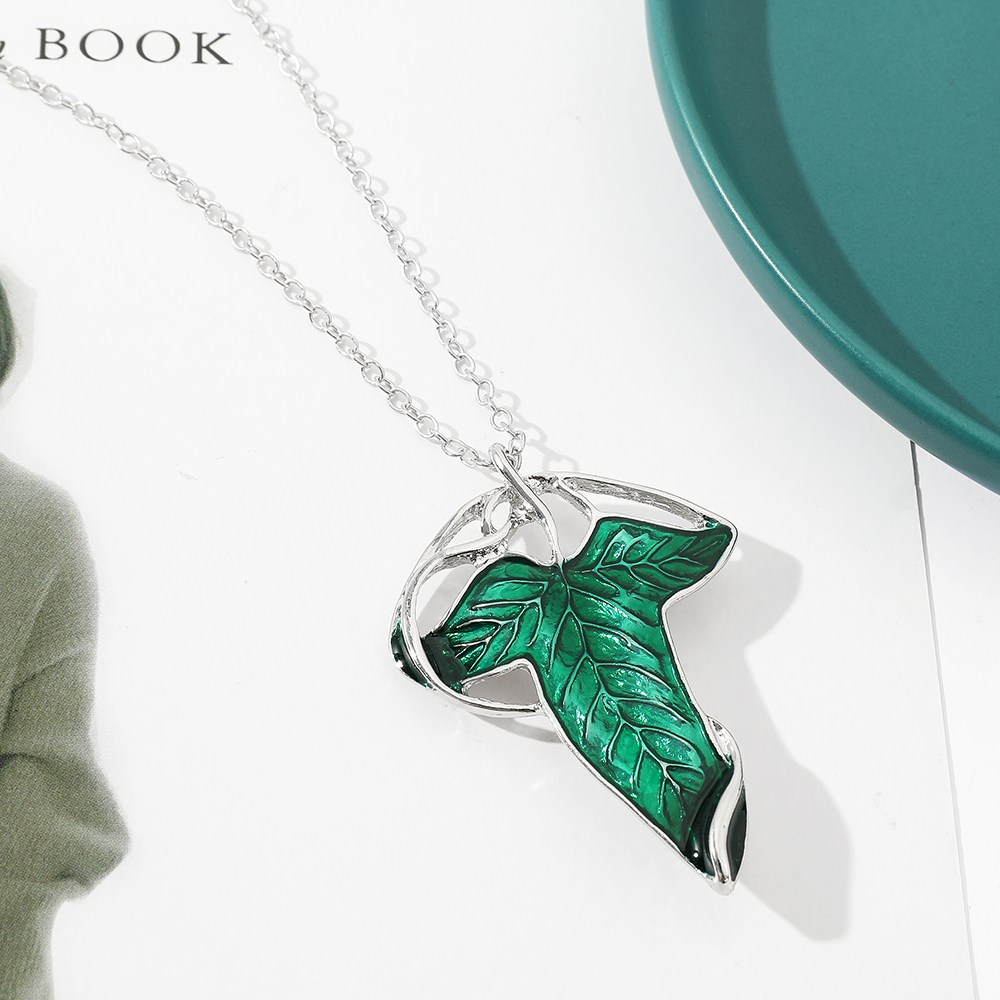 Vintage Green Leaf Pendant Nec - огляд і ціна Vintage Fashion Jewelry Necklaces