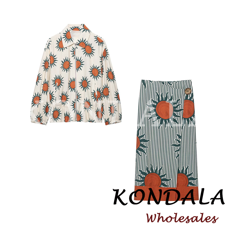 KONDALA Chic Print Autumn Wome - огляд і ціна Vintage Fashion Jacket