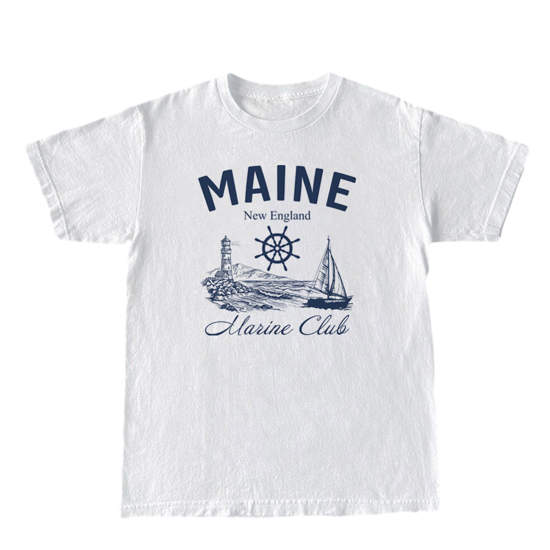 Maine Marine Club Vintage T-Sh - огляд і ціна Vintage Yacht Fashion