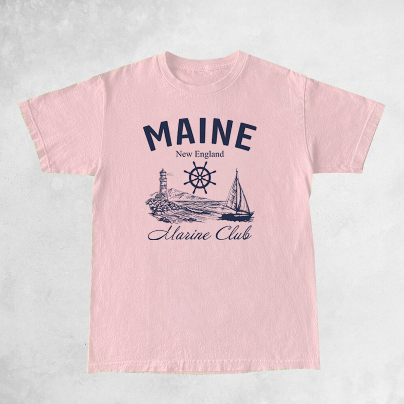 Maine Marine Club Vintage T-Sh - огляд і ціна Vintage Yacht Fashion