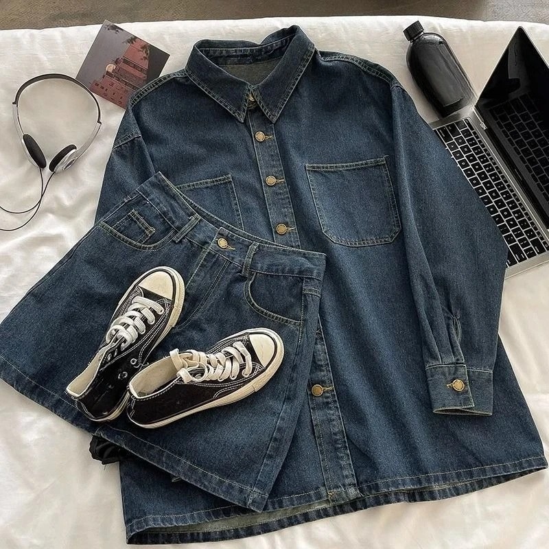 Y2K Denim Skirt Set: Vintage J - огляд і ціна Vintage Fashion Jacket