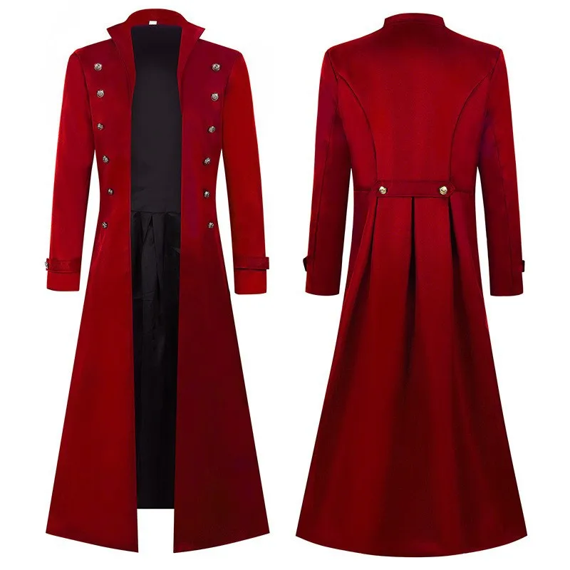 Medieval Men's Pirate Costume  - огляд і ціна Vintage Fashion Jacket