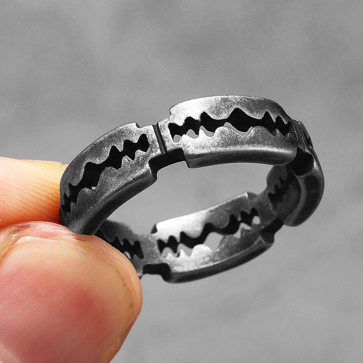 Retro Razor Blade Men Rings St - огляд і ціна Vintage Fashion Newtown