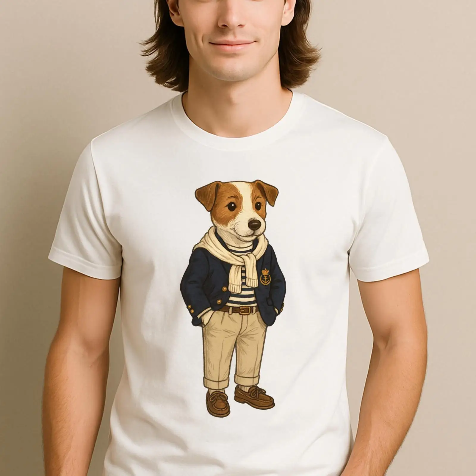 Preppy Jack Russell Terrier T  - огляд і ціна Vintage Yacht Fashion