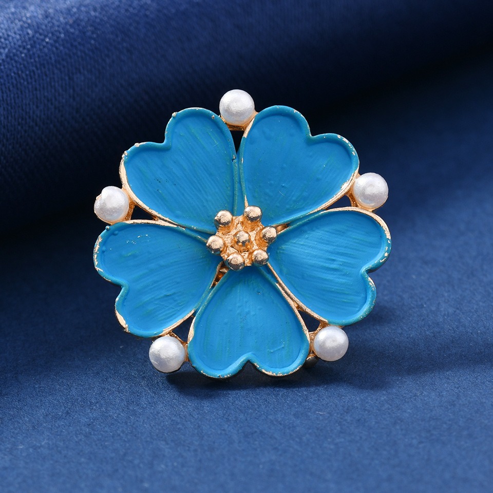 Vintage Enamel Blue Flower Bro - огляд і ціна Vintage Fashion Wear